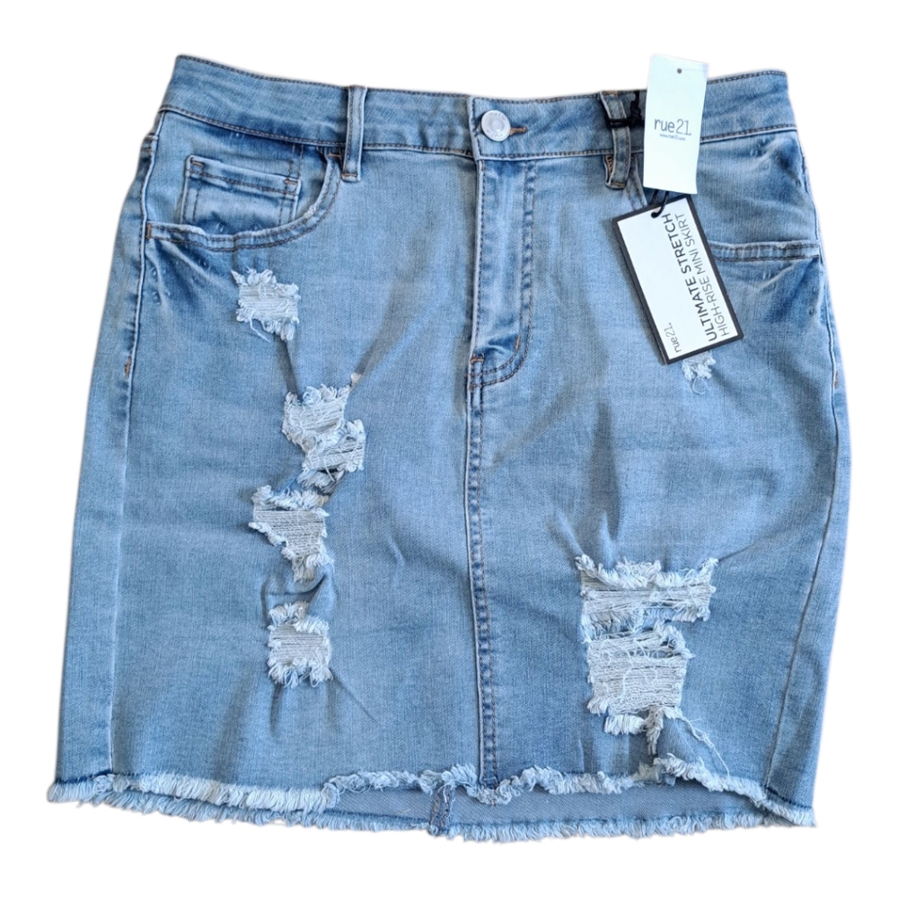 Rue 21 Jean Mini Skirt